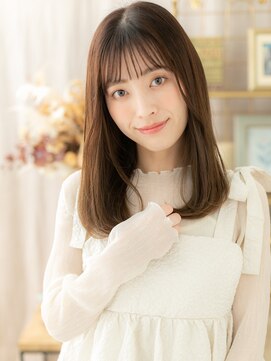 カバーヘア ブリス 志木南口駅前店(COVER HAIR bliss) 暗髪ココアベージュ小顔サラ艶ロングレイヤーa志木20代30代40代