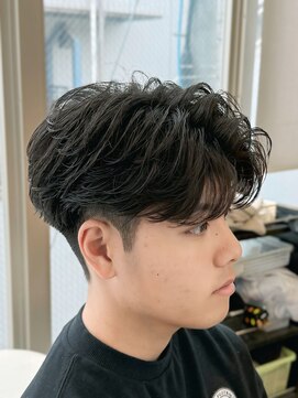 バース 梅田中崎町店(BIRTH) フェザーパーマ　センターパート　ニュアンスパーマ