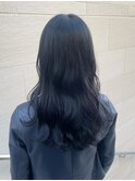 透明感カラー×ブルーブラックでお肌にも透明感