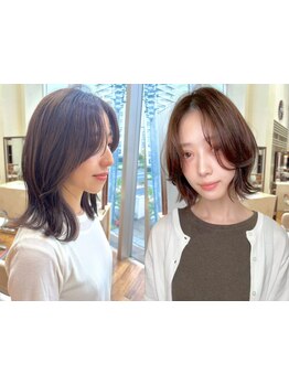 落ち着ける雰囲気と柔らかい接客が心地よいと好評◎お悩みを解消しながらもお洒落なスタイルに仕上げます☆