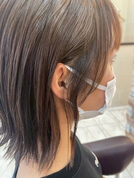 髪質改善/顔周りレイヤーカット/グレージュ[千葉/千葉駅]