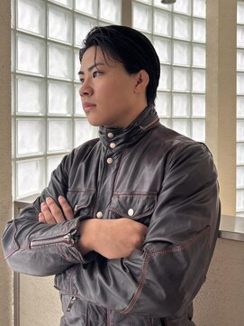 ビビディ バビディ ブー 河原町三条店(Bibbidi.bobbidi.boo) 海外風センターバック×ツヤ感オールバックショート