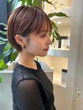 ジーナ 沖縄新都心(Zina) 髪質改善＊似合わせショートバーガンディ＊美髪【Zina錦糸町】