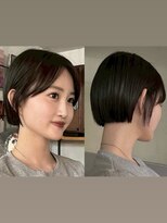 アンプラグド(unplugged)&nbsp;ボブブロンドベージュブリーチなしダブルカラーハイトーン透明感