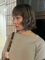 ナヌーク シブヤ(nanuk shibuya)&nbsp;くせ毛に合わせてボブパーマ、色味も柔らかく