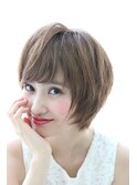 透明感UP外国人風カラー☆彡ショートマッシュ