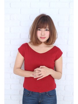 カットウェルズ ラブコオリヤマ 郡山店(Cut Well's Love Koriyama) ワンカールミディアムボブ　　　【大和郡山市】