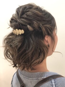 ラボー ノースプラザ店(LA'BO) ボブハーフアップ