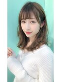透明感とふわっとした柔らかい雰囲気のセミディ
