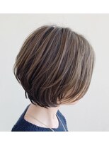 サロン マーニ(salon m ni)&nbsp;ラウンドボブ×ハイライト