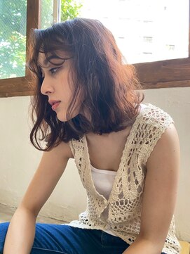 シークエンス 外苑前(SEAQUENCE) ハイライトカラー×ボブ[外苑前/髪質改善/白髪染め/ショート]