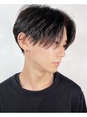 前下がりセンターパート