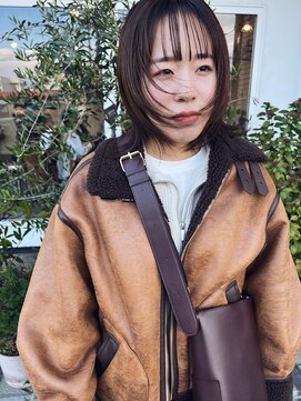 ソーイ(sowi) 【sowi 依田】ウルフボブ×シアーベージュ