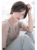大人かわいいハンサムショート×アッシュブラウン
