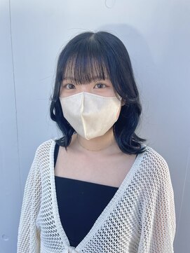 カリーナコークス 原宿 渋谷(Carina COKETH) ブルーブラック/暗髪カラー/インナーカラー/ダブルカラー/韓国風