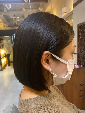 ヘアリゾート粋 トゥジュ 池袋東口店(tujuh) 艶髪ボブ/クリーミーブラウン