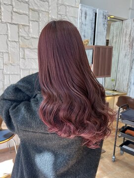 ベンチ(bench) 【ローズピンク×似合わせカット】千葉美容室/KAEDE