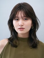 【Ayu。】顔周りレイヤーに柔らかく透けるベージュカラー