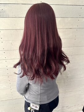 ルノン(LUNON) Wカラーピンクレッド/ブリーチ一回