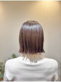 30代40代50代 美髪オイルカラーで人気の大人ミニボブ