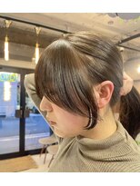 クロムス 梅田茶屋町店(clomus)&nbsp;オリーブカラー×顔周りカット