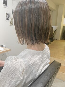 リグリー(regree) 切りっぱなしボブ/ショートボブ/ベージュ/髪質改善