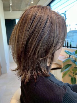 ロミー 本厚木(ROMMY.) 本厚木◎こなれミディ◎大人ガーリーくびれウルフ細めハイライト