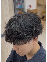 メンズギフト(men's GIFT) 刈り上げツーブロッククラウドパーマメンズマッシュ