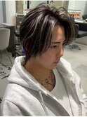 波巻きツイストスパイラルパーマ/フェザーパーマ/眉毛/メンズ