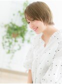 綾瀬/髪質改善/斜めバング☆金髪ウルフボブレイヤーショートl