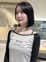 ゼストプラス(ZEST plus) 韓国風ダークショートボブ