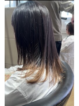 ブリーチ1回の裾カラー/グラデーションカラー archive垂水