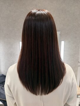 サンセットカラー＋縮毛矯正