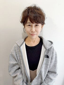 【Lateliercontent MIHO】40代50代60代マニッシュパーマ