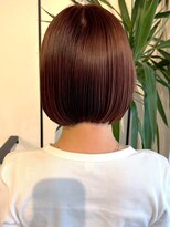 ベルメール ヘアー(Belle mer hair)&nbsp;髪質改善 艶髪 ぷつっとミニボブ チェリーブラウン ストレート