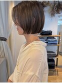 [kichi.] くすみベージュ×ぷつっとボブ