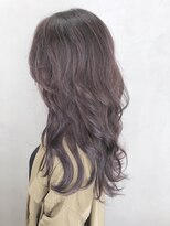 アルバム 銀座(ALBUM GINZA) パープルバレイヤージュ_くびれセミディたまねぎ_ba202912