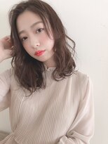 チョビー 銀座(chobii)&nbsp;秋冬人気グレージュ/ゆるふわデジタルパーマ/小顔レイヤー/高柳