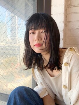 エマエコル(Emma ecole) Emma ecole 透明感◎暗髪ミディ by.木村