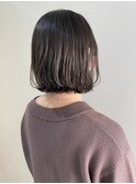 ラベンダーグレージュ×外ハネボブ