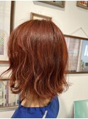【EIGHTたまプラ】デザインカラー切りっぱなしボブ