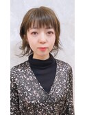★ショコラベージュボブルフカールナチュラルカール小顔カット