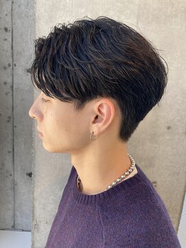 フィフス 渋谷(fifth) センターパートニュアンスパーマスパイラルパーマメンズパーマ