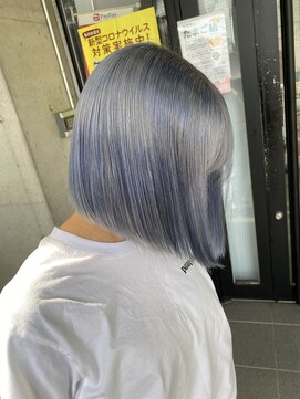 ガルボ ヘアー(garbo hair) ジーンズカラー10代20代30代ブルーカラーオーシャンカラー