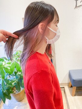 メルト 吉祥寺(melt) 【宮本】ケアブリーチピンクベージュハイトーンインナーカラー