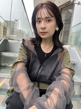 ロンドプロフィール 浦和(Lond profil) 中川　前髪カット顔まわり似合わせ外ハネくびれレイヤーミディ