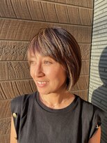 ミンク(39) あごラインボブ+ダブルカラー