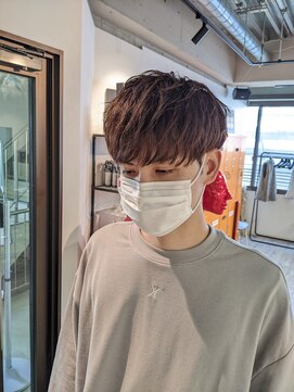 コワファーストナガサキシャンプーボーイ(COIFF1RST NAGASAKI SHAMPOO BOY) 王道マッシュ×アッシュブラウン