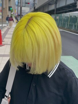 セレーネヘアーレイズ 梅田店(Selene hair Raise) イエロー×ブロンド×ハイトーン×髪質改善