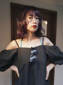ラーナー(LONER) ウェーブヘア×ニュアンスカラー【LONER神戸三宮】